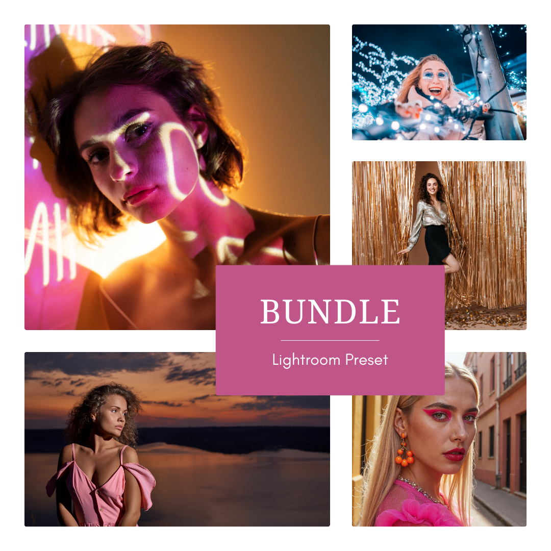 Neonarc + Frostlume + Coppershade + Everdusk + Blushlinen — Preset Bundle